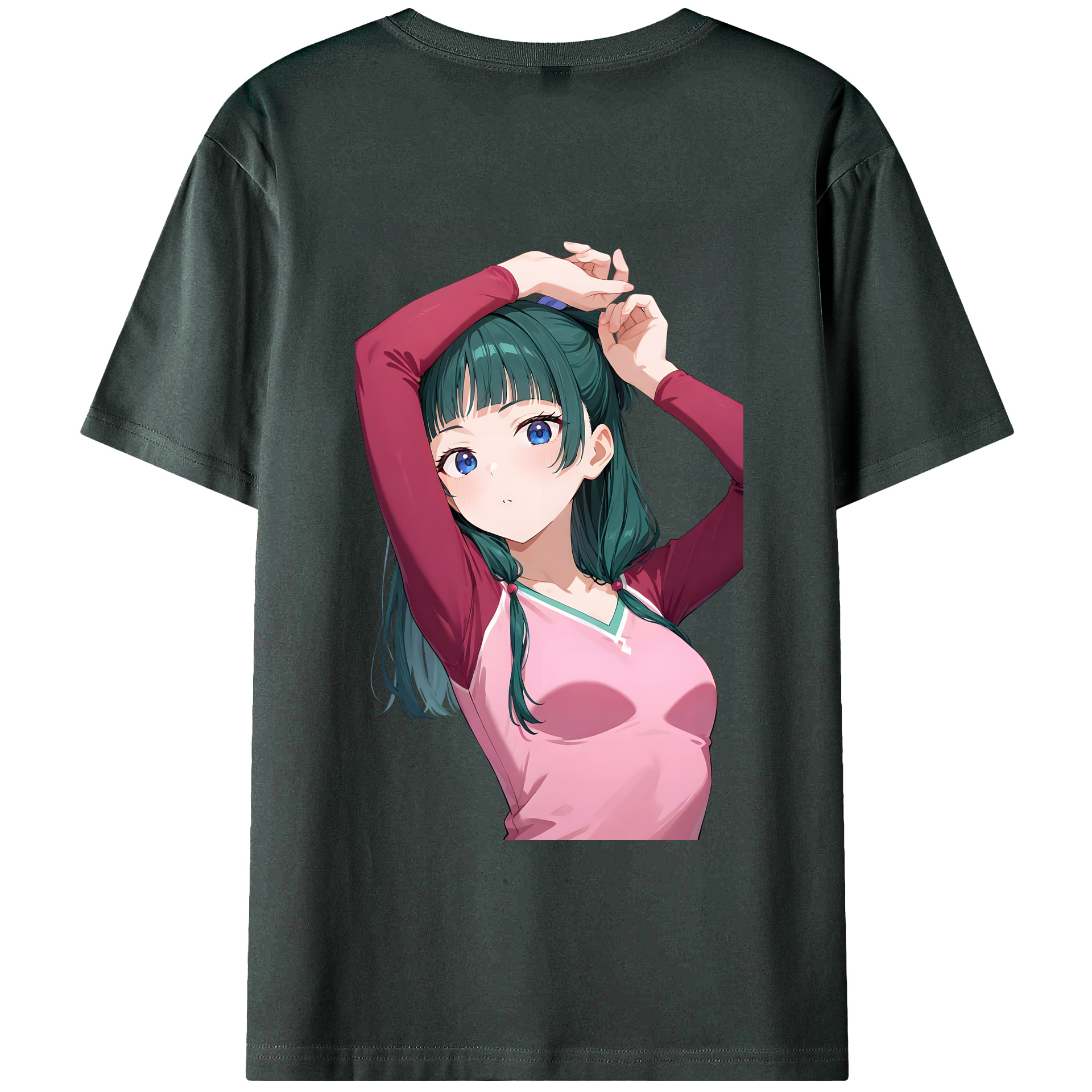 （画像用） 薬屋のひとりごと The Apothecary Diaries 綿100％ メンズ半袖Tシャツ（バックプリント） 通気性